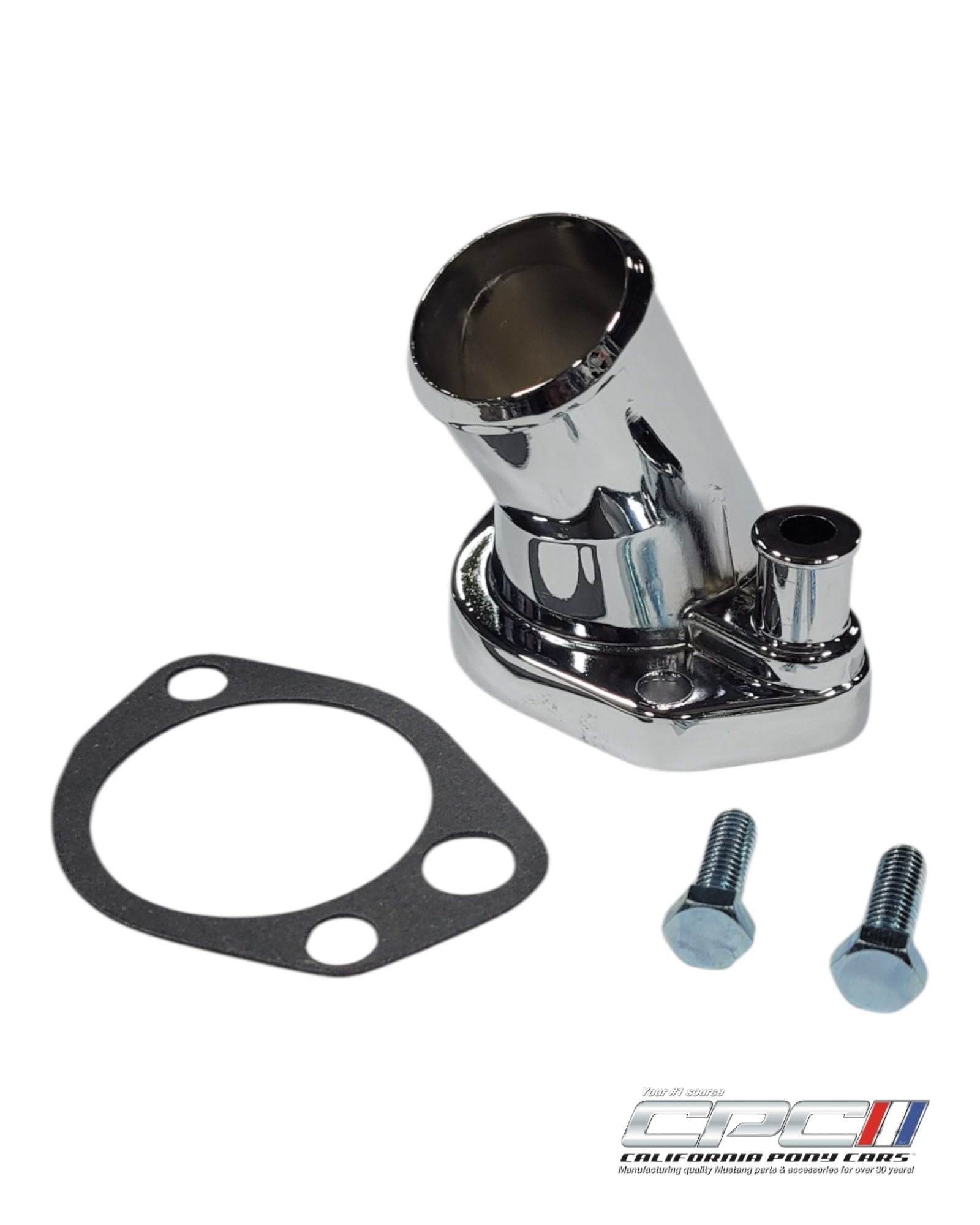 1965-1973 Mustang Chrome Waterneck, 1965-73 Thermostat Housing