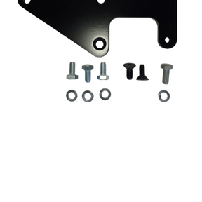 1964-1965-1966-1967-1968-1969-1970-1971-1972-1973-Mustang-Cougar-3-speed-4-speed-Manual-TOPLOADER-Shifter-Mounting-Plate-Kit-TRA-653-555-California-Pony-Cars-USA-Made-top-view-C5ZZ-7E046-T-C7ZZ-7E046-T-hardware-kit