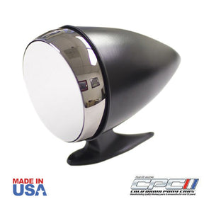 1965-1967 Mustang Bullet Mirror, Black Convex