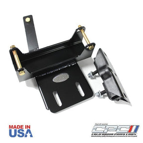 Top view of the 1961–1965 Ford Falcon Ranchero Comet AOD transmission crossmember bar, by California Pony Cars TRA-615-409, USA-Made.