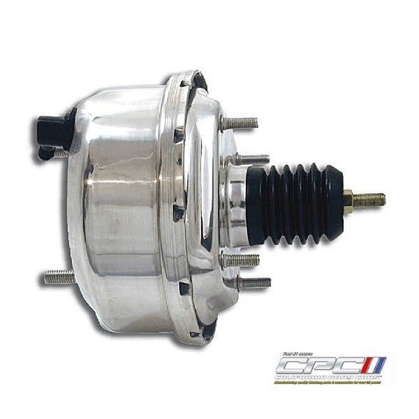Demotor Performance Chrome 7” Brake Booster & Finned Master Cylinder – 1” Bore, 4 Port – GM Fit