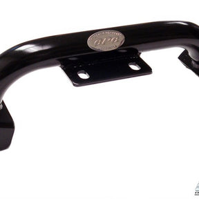 Top view of 1967–1973 Mustang & 1967–1970 Cougar AOD/TKO/TKX Transmission Crossmember Bar without E-Brake Bracket, Made in USA by California Pony Cars, part TRA-670-640.