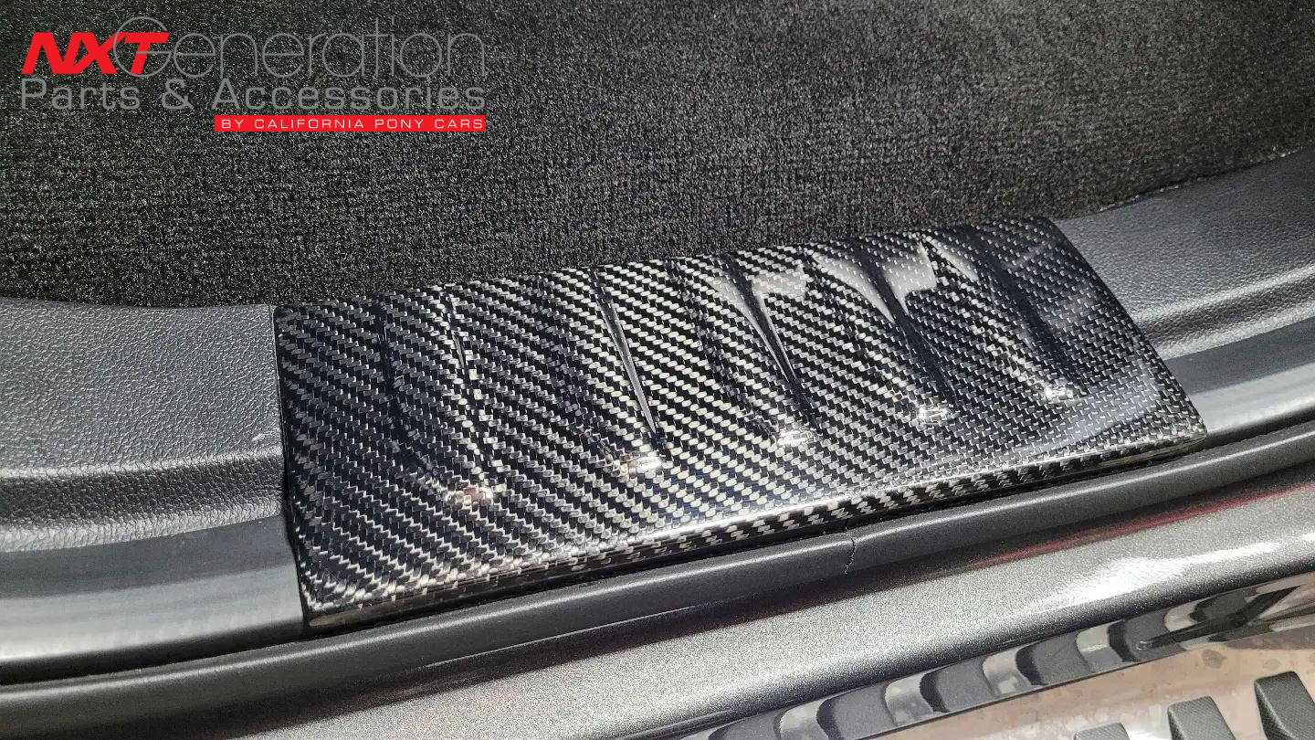 4PCS Carbon Fiber Window Trim Molding Sill Panel Covers For Ford F150 2015-2020