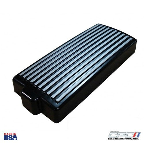 2005-2009 Finned Fuse Box Cover, Black w/ Gunmetal Fins