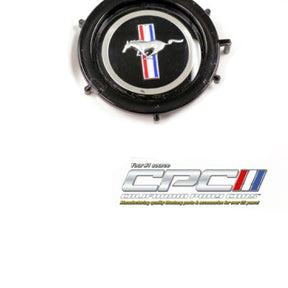 1964-1966 Mustang Horn Ring Emblem, Running Horse on Tri-Color Bar