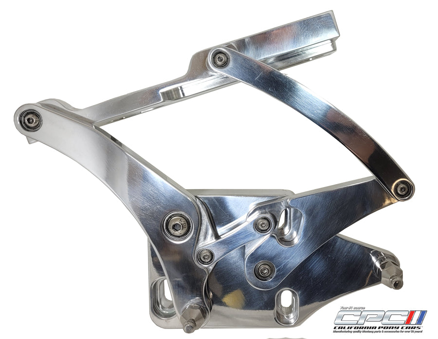 thumbnail image 2 of CVF Racing Billet Aluminum Hood Hinges For 1967-1970 Ford Mustang - Pair, Polished Finish 2 of 5