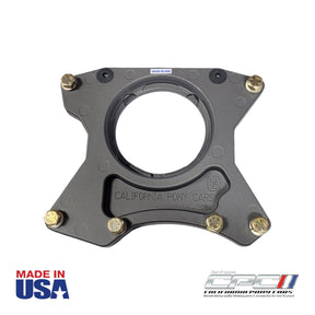 Front view of California Pony Cars 1964–1965 Ford 5-Bolt Bellhousing Adapter Plate, part number TRA-645-049, Made in USA
