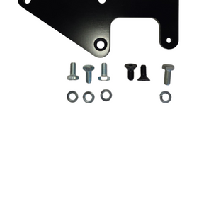 1964-1965-1966-1967-1968-1969-1970-1971-1972-1973-Mustang-Cougar-3-speed-4-speed-Manual-TOPLOADER-Shifter-Mounting-Plate-Kit-TRA-653-555-California-Pony-Cars-USA-Made-top-view-C5ZZ-7E046-T-C7ZZ-7E046-T-hardware-kit 