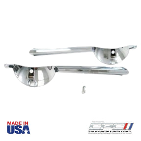 1966 Mustang GT front grille fog lamp bars C6ZZ-8390-A-B triple chrome plated Made in USA by California Pony Cars
