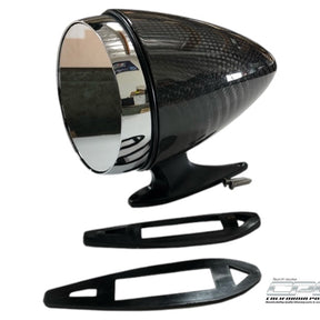 1965-1973 Ford Mustang Carbon Fiber Bullet Mirror Assembly "Convex"