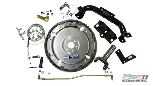 1965–1966 Mustang AOD automatic overdrive transmission conversion kit for Holley-style carburetors