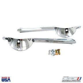 1965 Mustang GT front grille fog lamp bars C5RZ-8390-D-E triple chrome plated Made in USA by California Pony Cars
