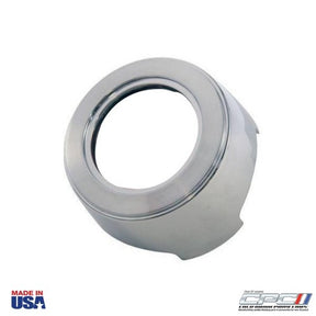 1966 GT350 Mustang horn button bezel with brushed chrome finish