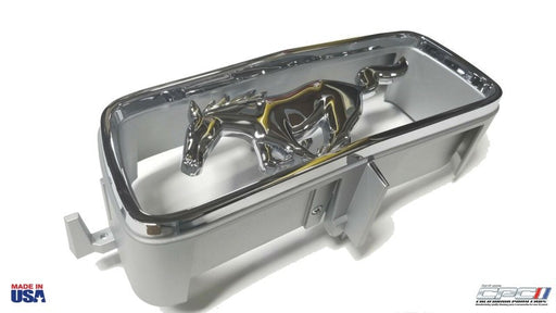 1967-Ford-Mustang-Front-Grille-Ornament-Horse-and-Corral-assembly-USA-Made-EXT-067-402-top-view-C7ZZ-8213-A-Official-Ford-Licensed-Product 