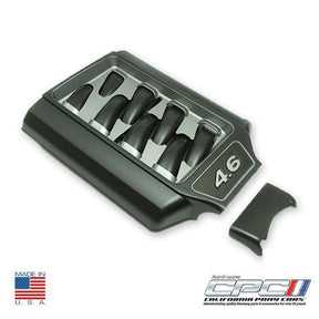 2005-2010 Mustang 4.6L 3V Intake Plenum Throttle Body Cover Kit Black & Gunmetal