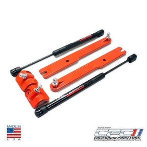 2011-2014 Ford Mustang Hood Lift Kit Competition Orange
