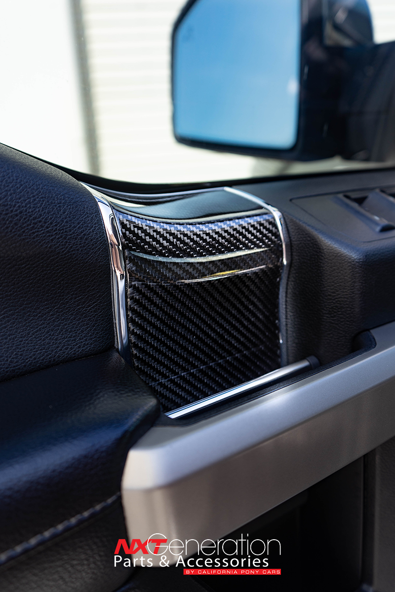 2015 2020 Ford F Series F 150 6pc Carbon Fiber Woodgrain Delete
