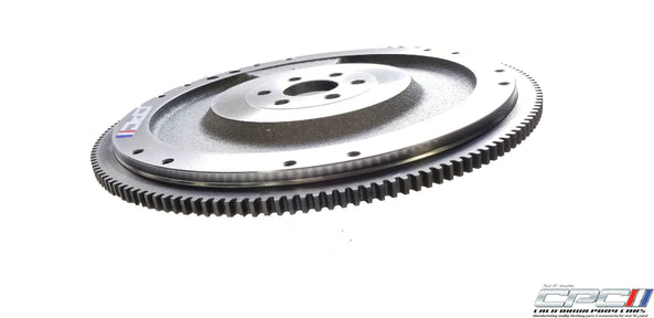 1964-1965-1966-1967-1968-Mustang-Stock-Replacement-C3AZ-6375-J-Flywheel-157-Tooth-260-289-302-351W-cast-iron-3-speed-4-speed-5-speed-manual-transmission-10"-clutch-California-Pony-Cars-TRA-658-463-side-view