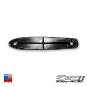 1964-1966 Mustang round standard mirror assembly mounting pad, oem # C3RZ-17724-A reproduction. Made in USA.