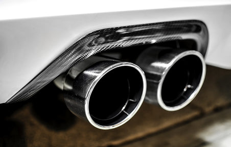 Installed 2013-2014 Ford Focus ST carbon fiber exhaust trim rear bumper