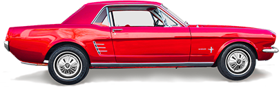 Indoor-Autoabdeckung passend für Ford Mustang 1 1964-1973 Black with red  striping spezielle Design